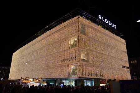 Christmas Façade of Globus