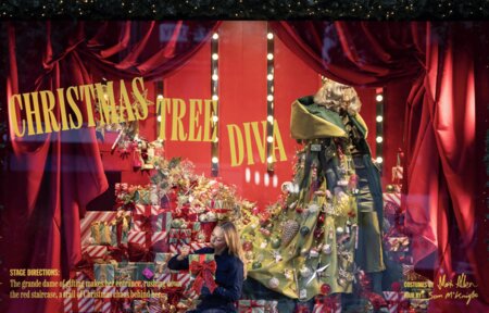 Xmas windows; Arket Concession at Selfridges